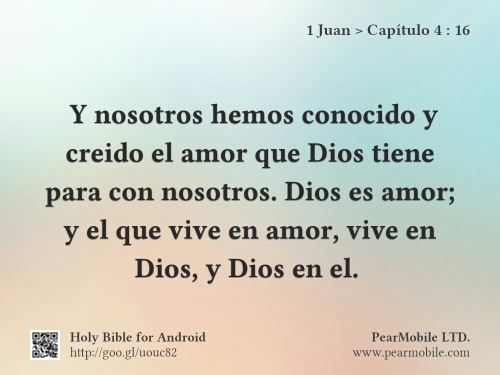 1 Juan, Capítulo 4:16